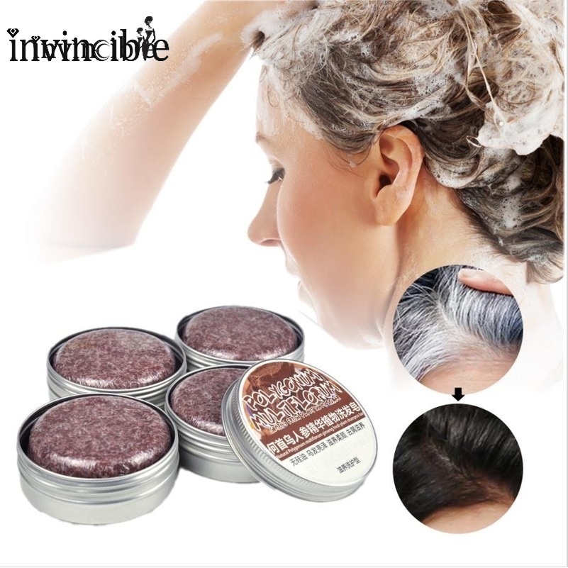 [Hàng mới về] Xà phòng polygonum multiflorum silicon làm sạch tóc không gây kích ứng tiện dụng