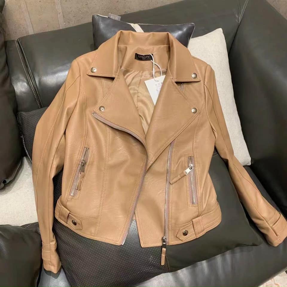 Áo khoác da nữ dáng vest xịn xò hàng quảng châu | BigBuy360 - bigbuy360.vn