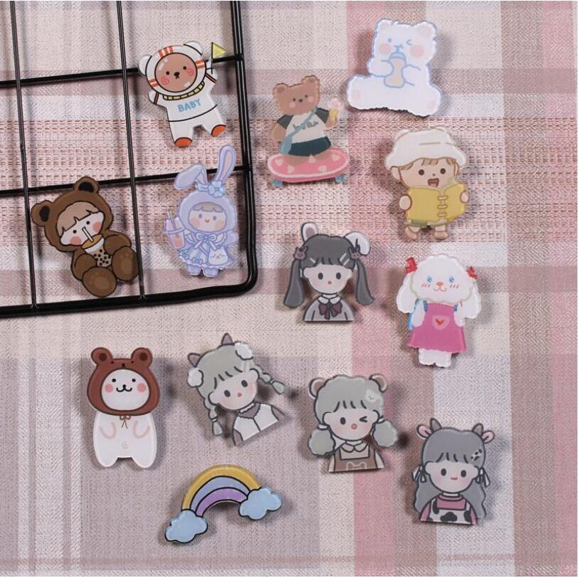 Ghim cài áo nhiều hình dạng tùy chọn đáng yêu xinh xắn