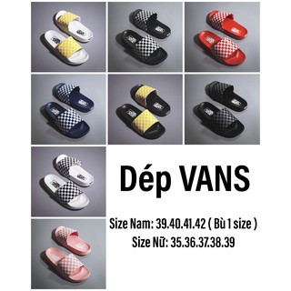 DÉP VAN QUAI NGANG NAM NỮ SIÊU NHẸ -VÂN CARO-QUAI LÓT CỰC ÊM-HÀNG CÓ SẴN