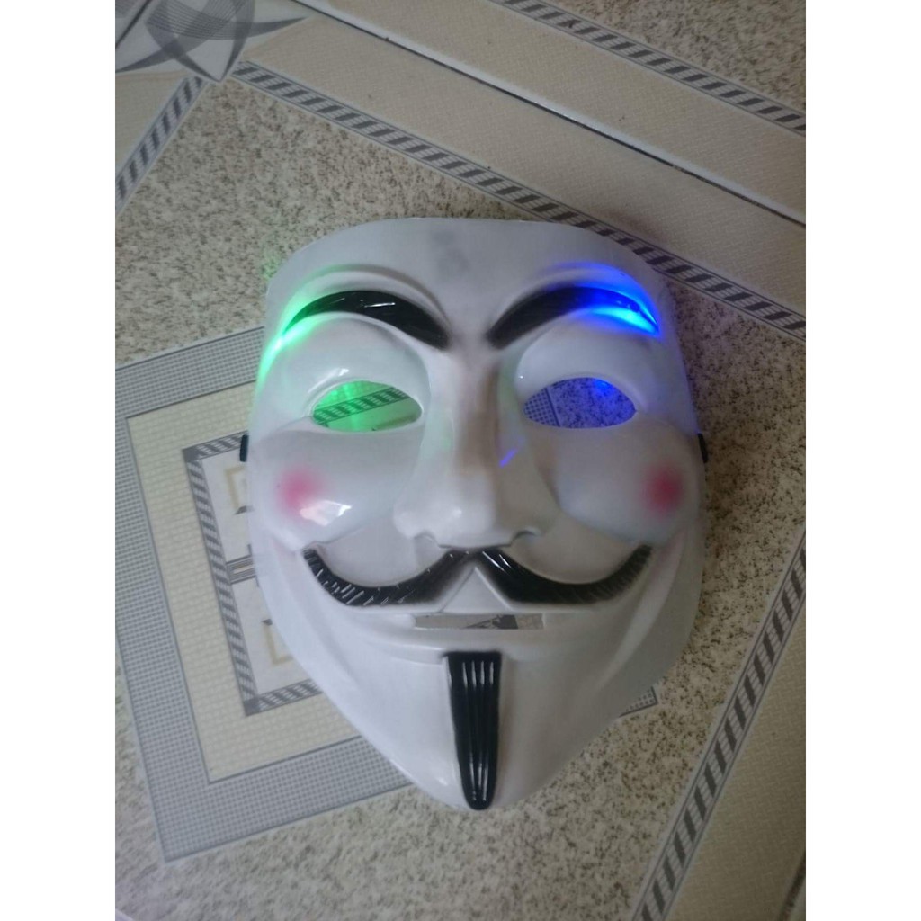 Đồ chơi Mặt Nạ Hóa Trang #Hacker anonymous Màu Trắng lễ hội halowen halloween