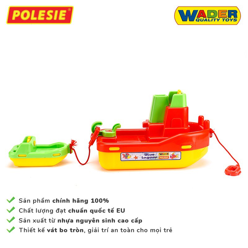 Đồ chơi tàu thủy kéo tàu nhỏ Polesie 41227 - Hàng chính hãng nhập khẩu châu âu