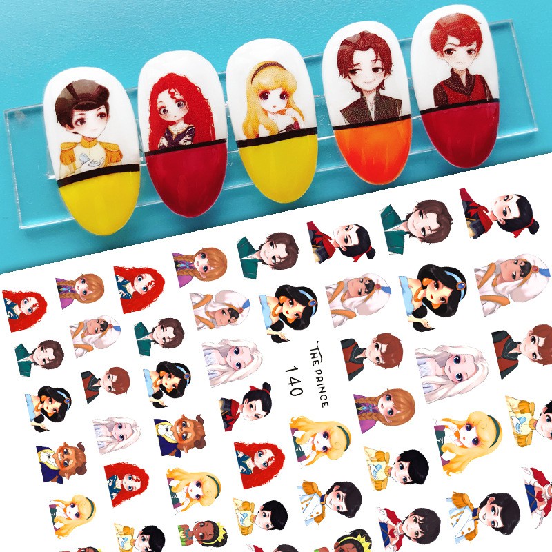 Sticker 3D Disney Các Nàng Công Chúa - Hình dán móng tay 139/140