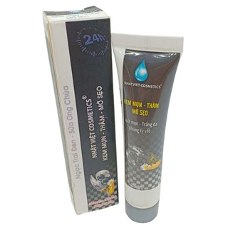 Tuýp kem siêu chấm mụn 24h, xóa thâm, liền sẹo ngọc trai đen, sữa ong chúa 15g
