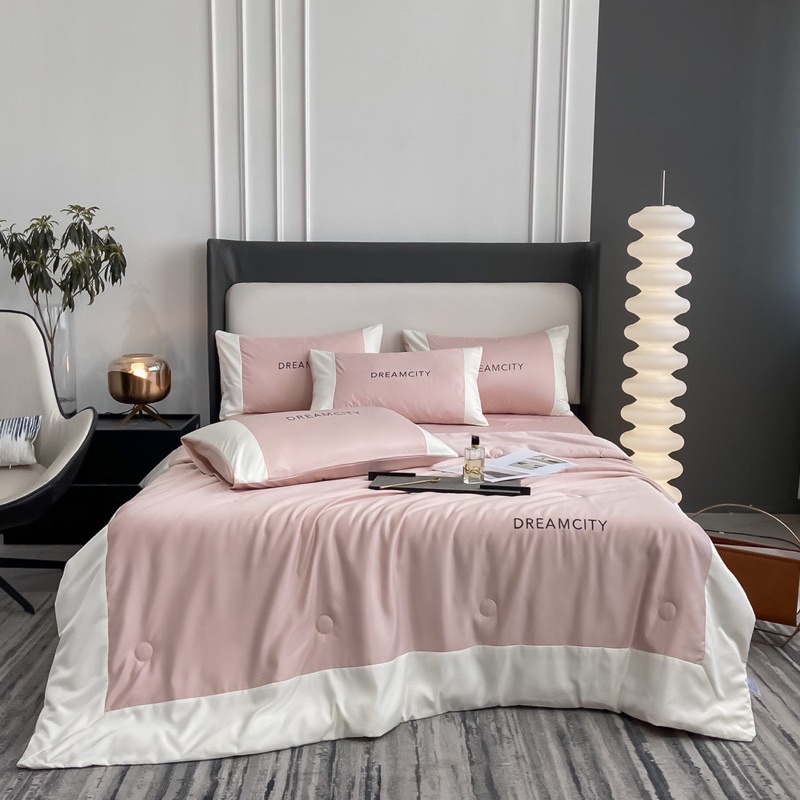 Bộ chăn ga gối phi lụa Dreamcity IGUN BEDDING bộ 4 món