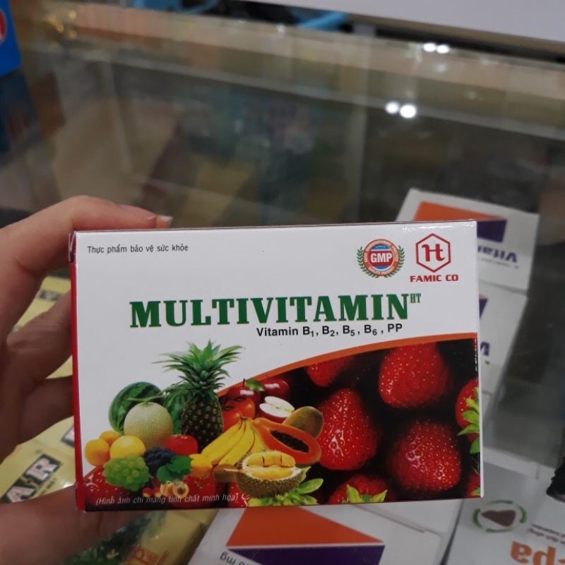 Multivitamin - Bổ sung Vitamin B1-B2-B5-B6-PP cho cơ thể- hộp 100 viên