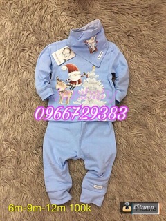 Bộ cotton zip thu đông Momma