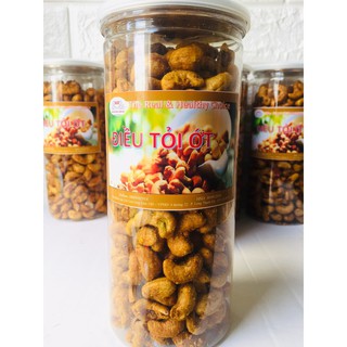 HẠT ĐIỀU RANG TỎI ỚT HẠT NGUYÊN _LOẠI ĐẶC BIỆT _1kg (2 hộp)