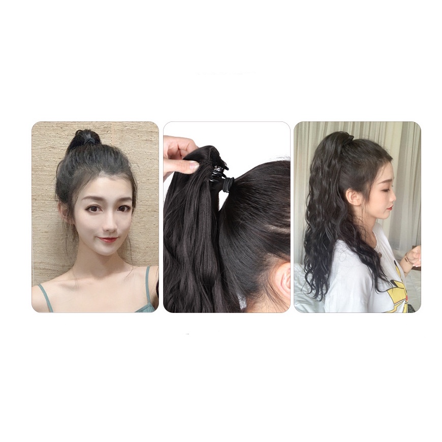 Tóc Giả Ngoặm Xoăn COVADA Phong Cách Hàn Quốc Sang Trọng Cao Cấp TG16