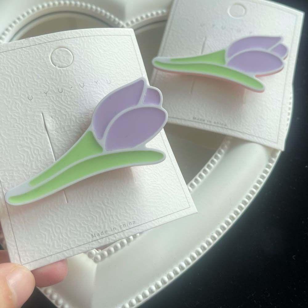 Kẹp Tóc Hình Hoa Tulip Ngọt Ngào Cho Nữ