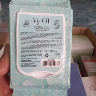 Khăn giấy tẩy trang da mặt Vy OT, 100 tờ Thái Lan