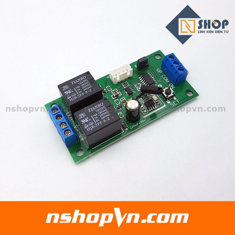 Mạch điều khiển đảo chiều động cơ từ xa 12VDC 10A