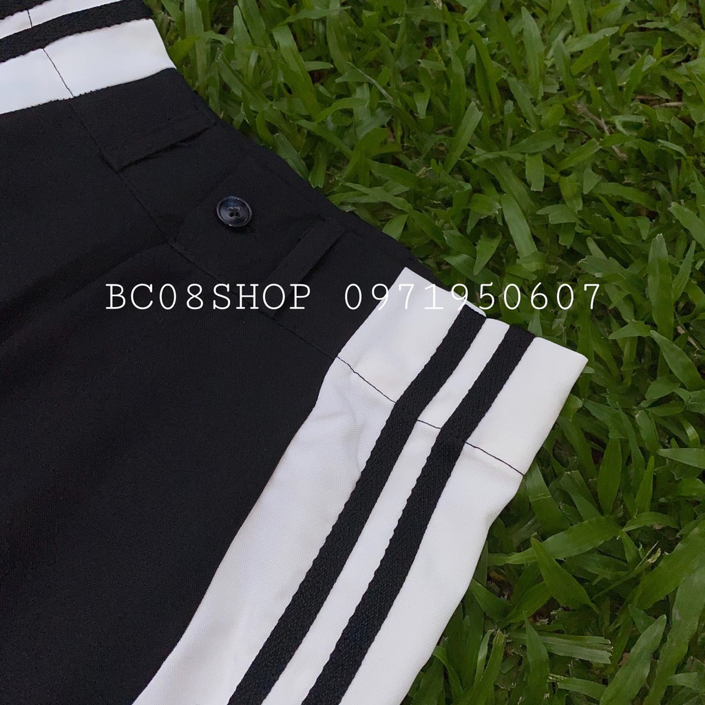 [Mã WASTMAY giảm 15% tối đa 30K đơn 150K] Quần Tây Ống Suông Dài 4 SỌC kéo khóa màu đen có size - BC100 | BigBuy360 - bigbuy360.vn
