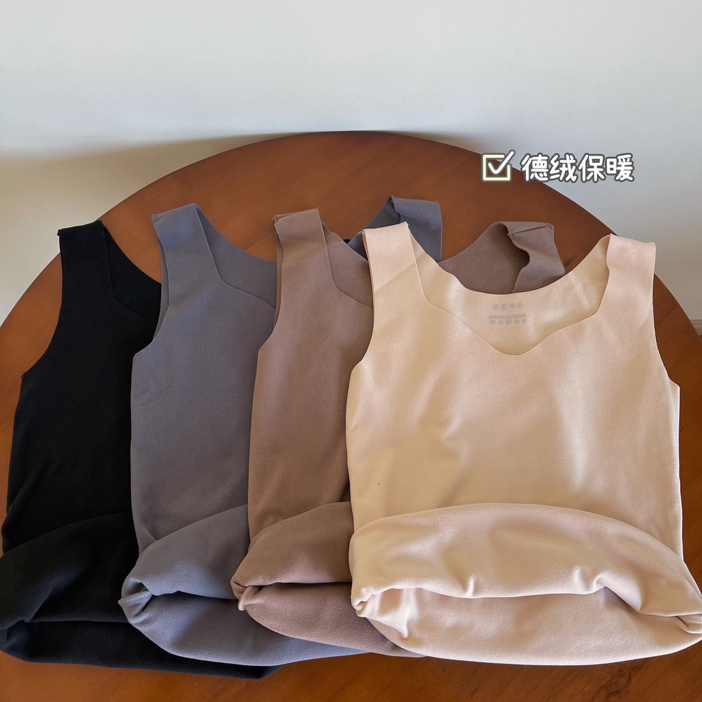 NUZIRO  Áo 3 lỗ trơn ấm áp cho nữ