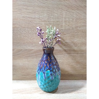 Lọ hoa decor mini hỏa biến - Gốm sứ Bát Tràng