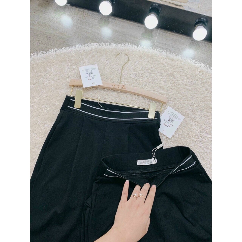 Quần tây nữ đi học đẹp lưng cao DOLOXI cạp liền chun sau co giãn Hàn Quốc Q617