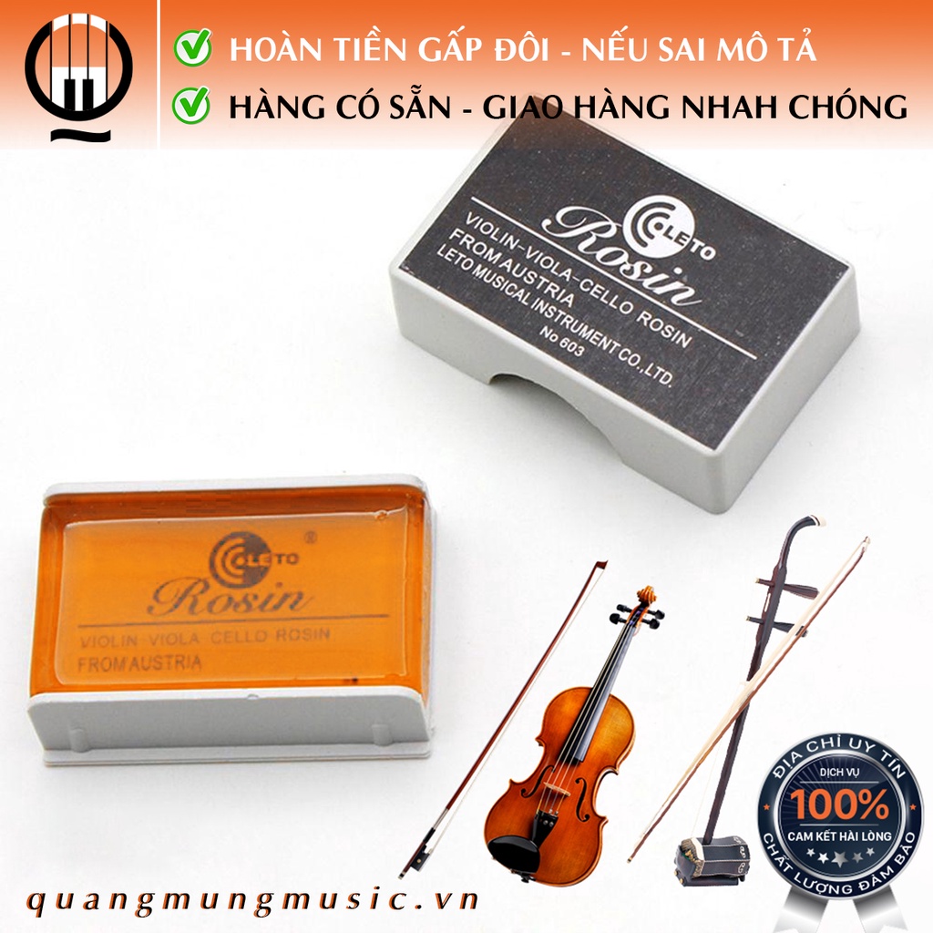 Sáp Nhựa thông Rosin Cao Cấp cho đàn Violin - Viola - Cello - Đàn Nhị