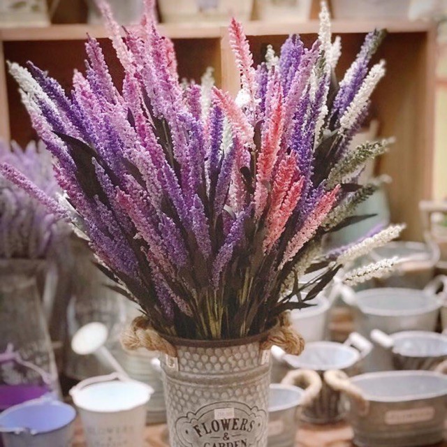 2021- HOA GIẢ LAVENDER MÚT(bán theo cành) Bán sỉ / lẻ