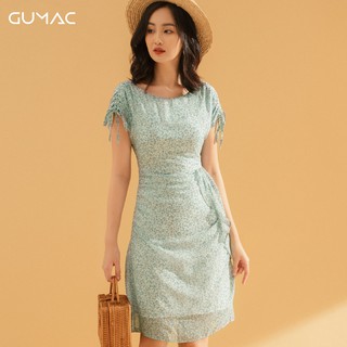 Đầm hoa tay rút DA762 GUMAC