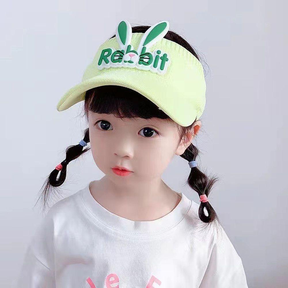 IVORY Mũ Lưỡi Trai Hở Chóp Chống Nắng Hình Thỏ Dễ Thương Phong Cách Hàn Quốc