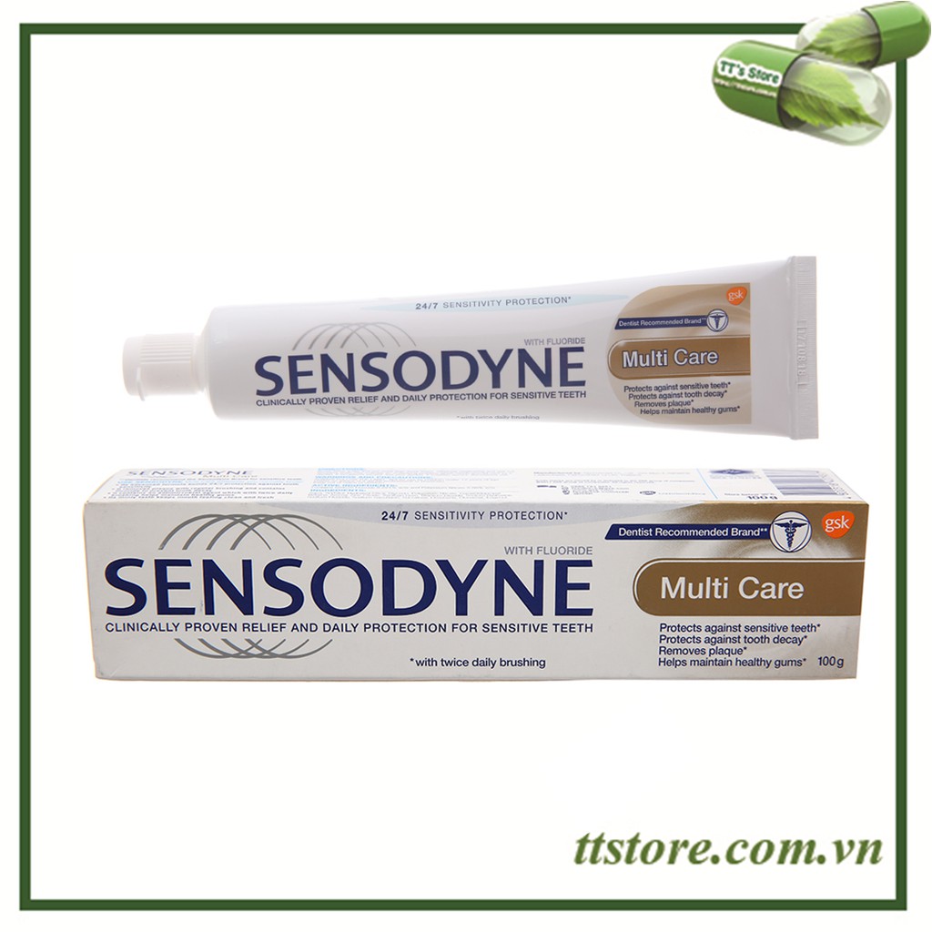 Kem đánh răng giảm ê buốt Sensodyne Multi Care 100g - Chăm sóc toàn di