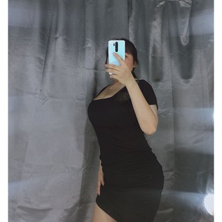 Đầm body cổ U bigsize