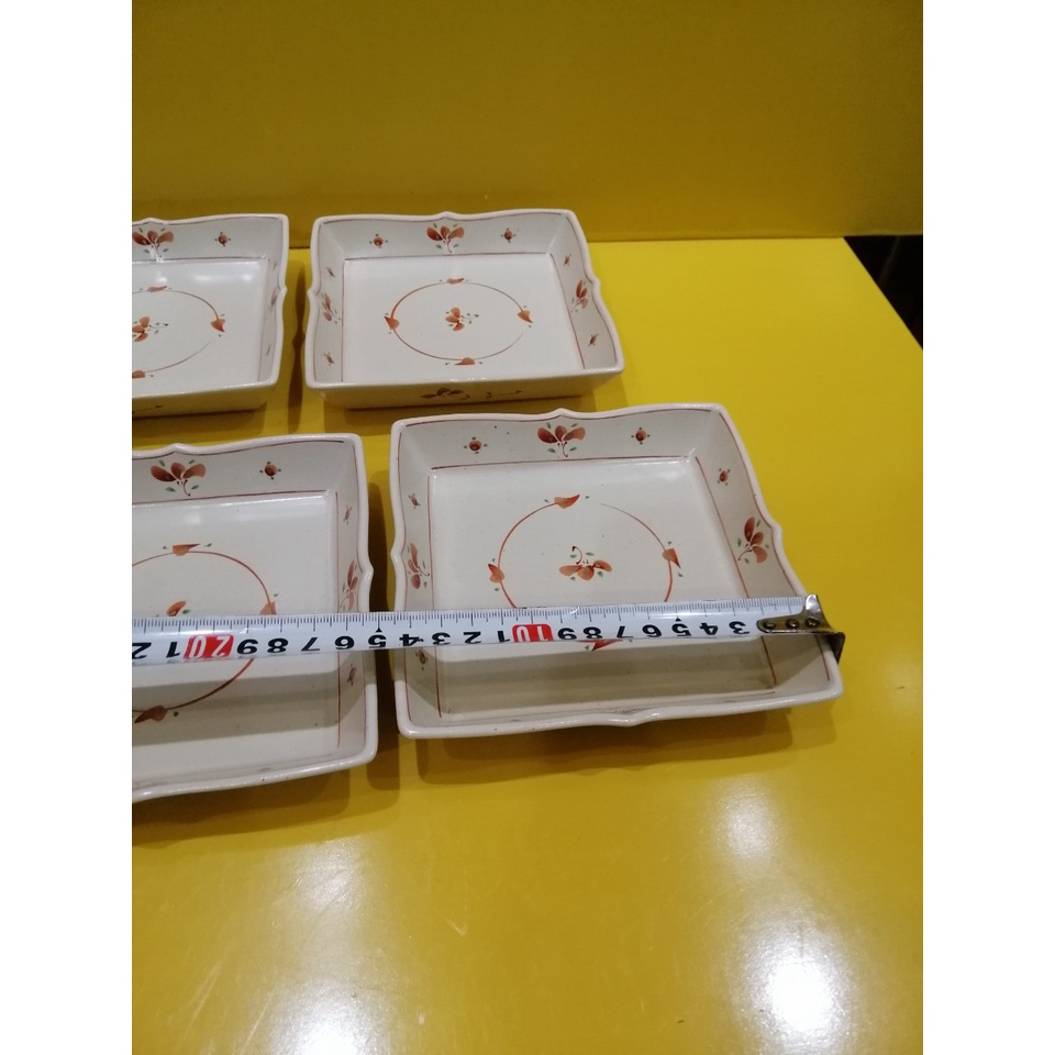 Bộ đĩa sứ nội địa Nhật (1 to và 5 nhỏ), to size 26cm, nhỏ size 14cm (mã 963)