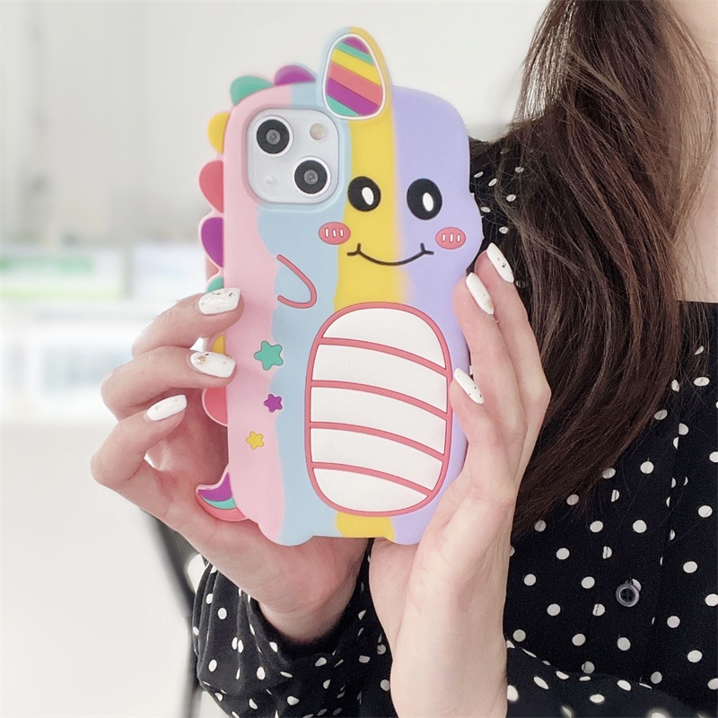 Ốp Điện Thoại Silicon Chống Rơi Họa Tiết Kỳ Lân Dành Cho iPhone XS Max 11ProMax 12ProMax 13ProMax