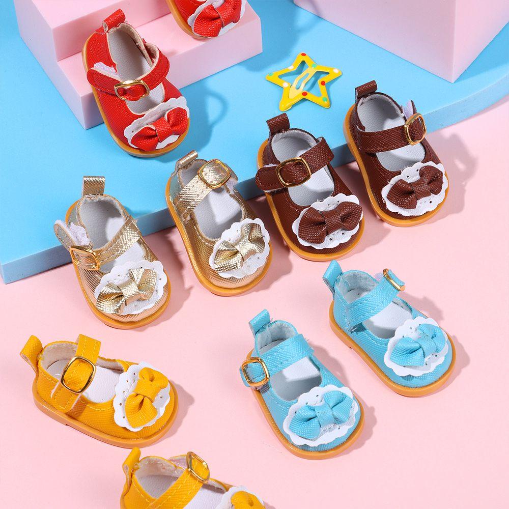 Giày Búp Bê Da Handmade Đính Nơ Xinh Xắn Cho Bé Gái
