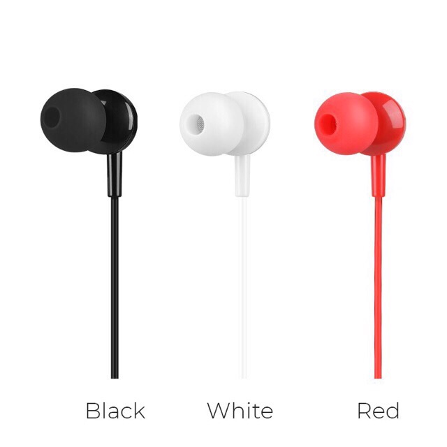 Tai nghe dây Hoco M14 chân cắm 3.5 có mic chất liệu dây dẻo
