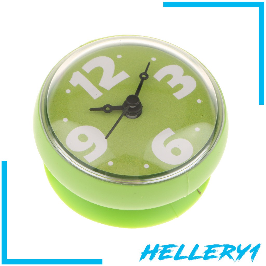 [HELLERY1] Assorted Suction Cup Bathroom Clock Digital Quartz Wall Clock Self-adhesive Time