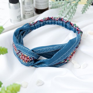 Băng đô, turban cài tóc thổ cẩm_BDN12