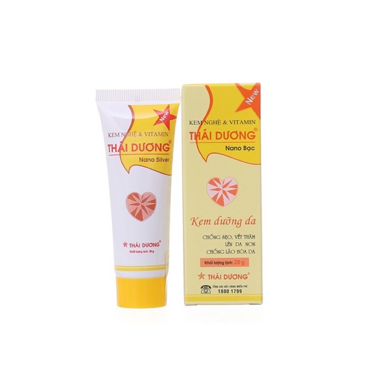 Kem nghệ giảm mụn và làm trắng da Thái Dương 20g