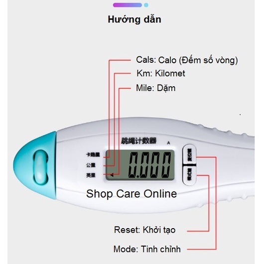 DÂY NHẢY TỰ ĐIẾM SỐ VÒNG NHẢY ĐIỆN TỬ