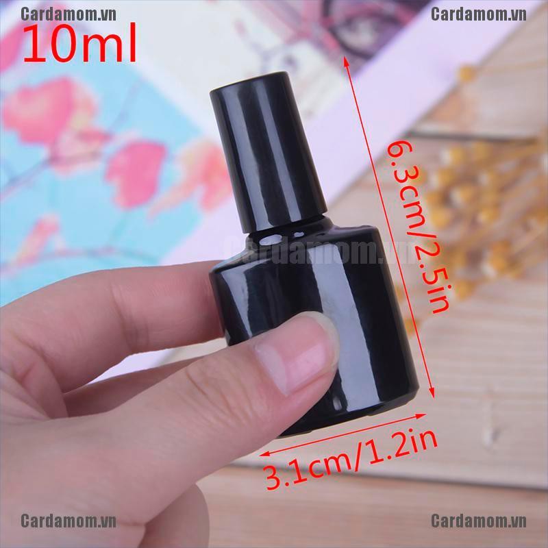 Lọ Sơn Móng Tay Rỗng Bằng Thủy Tinh Màu Đen 10ml