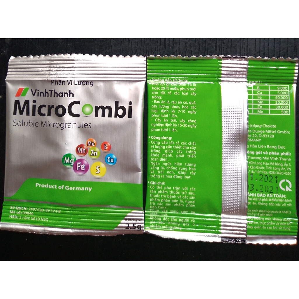 Phân vi lượng Microcombi - Gói 2.5g