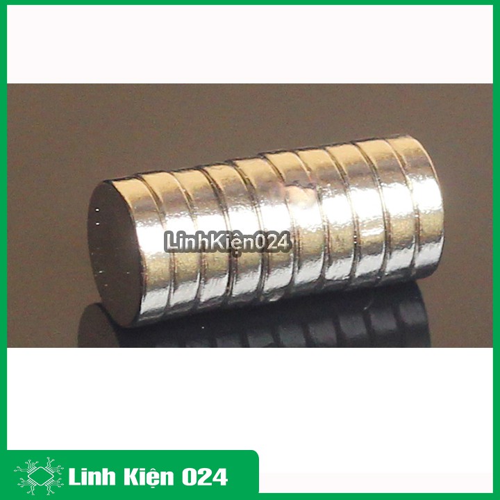 Bộ 10 Viên Nam Châm Đất Hiếm 8x2mm (từ tính hút cực mạnh)