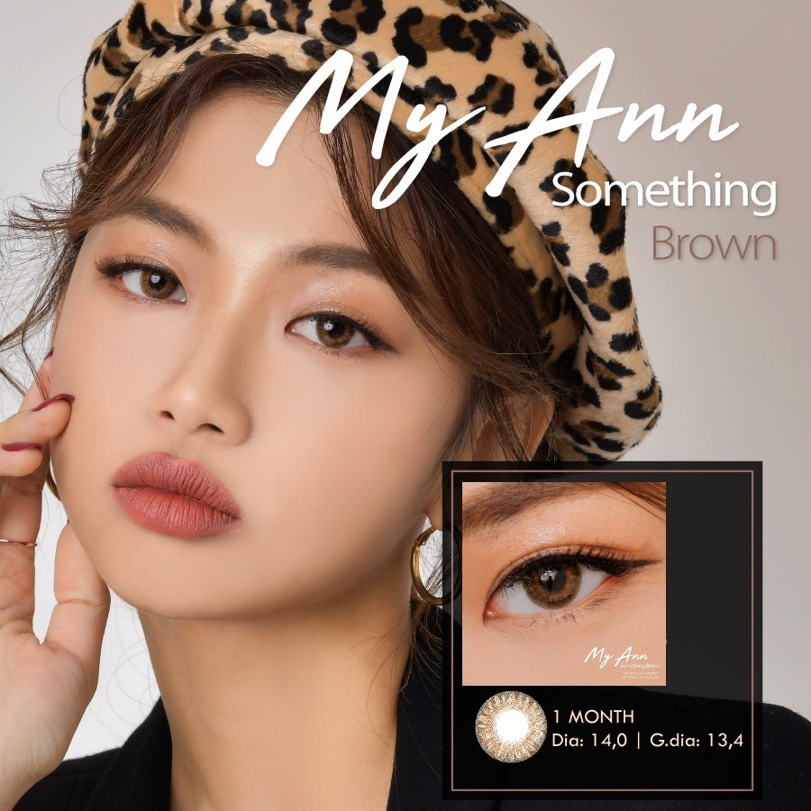 {1 tháng silicone} Kính áp tròng SOMETHING GRAY/BROWN + tặng bộ dụng cụ mini