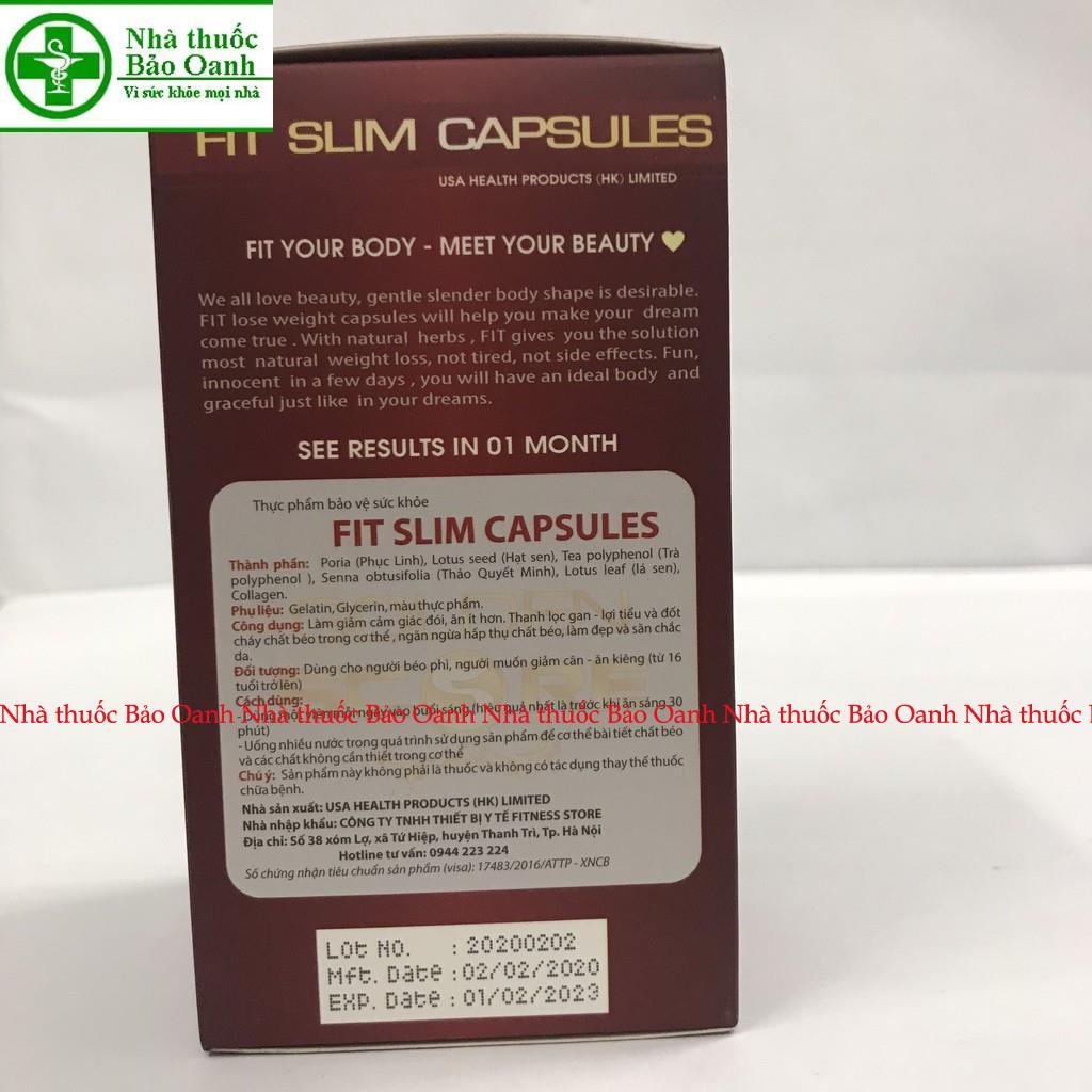 Giảm cân giảm mỡ Slim Fit Usa hộp 30 viên của Mỹ, viên uống giảm cân từ thảo dược và an toàn,