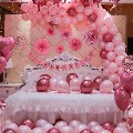 Set bong bóng phụ kiện trang trí sinh nhật, đám cưới cho các cặp đôi nhiều mẫu - BOBABO