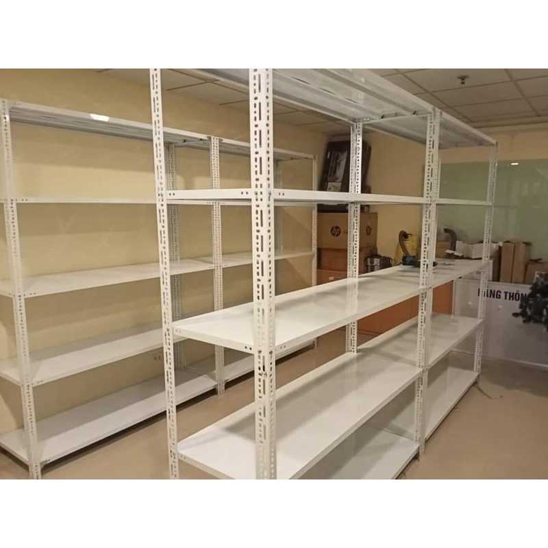 Kệ v trắng: C2mxD1mxR40x 5 sàn