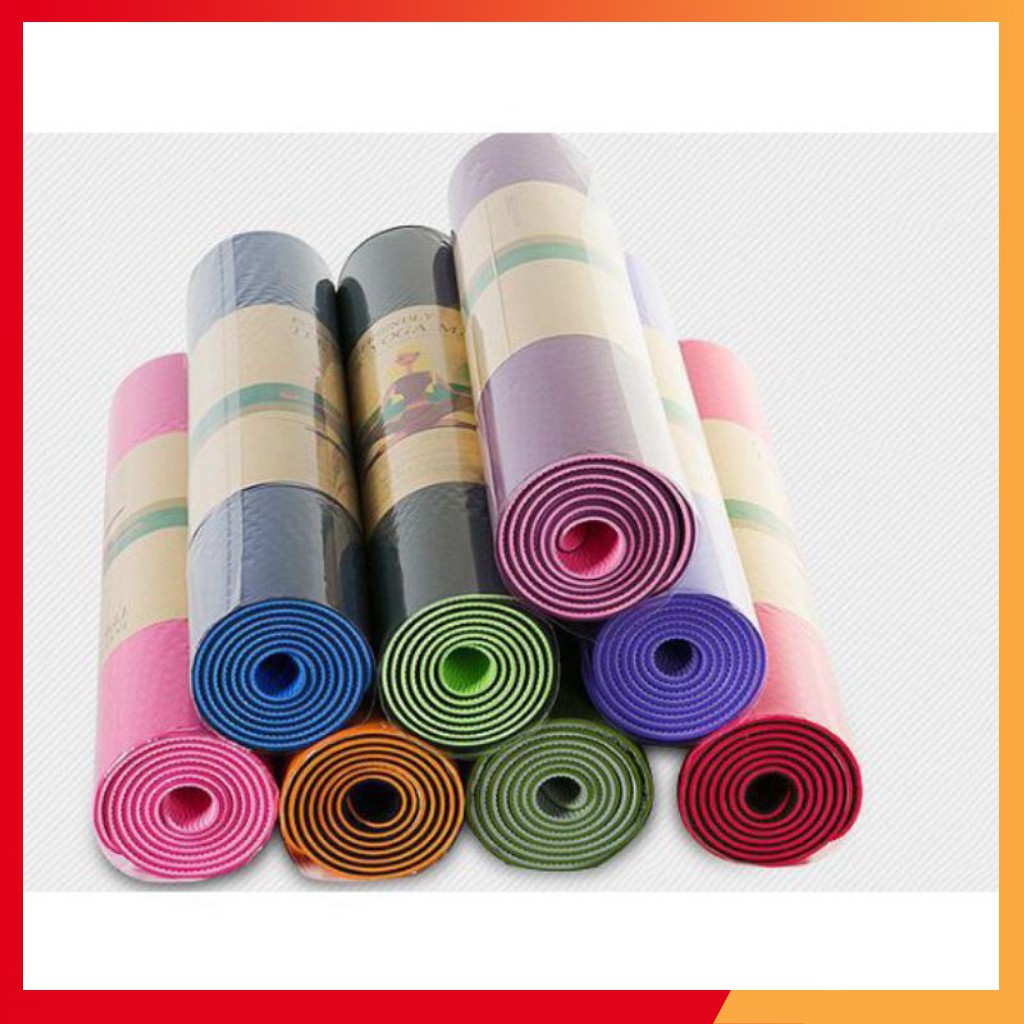 [ Ảnh Thật ] Thảm tập yoga 2 lớp loại 1 hàng cao cấp