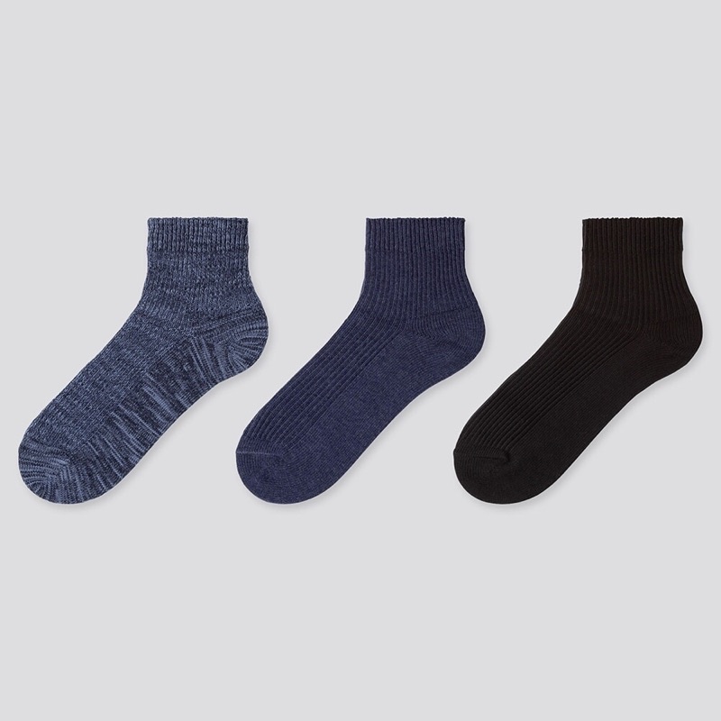 Set 3 tất bàn nam cao cổ của Uniqlo - Nhật Bản