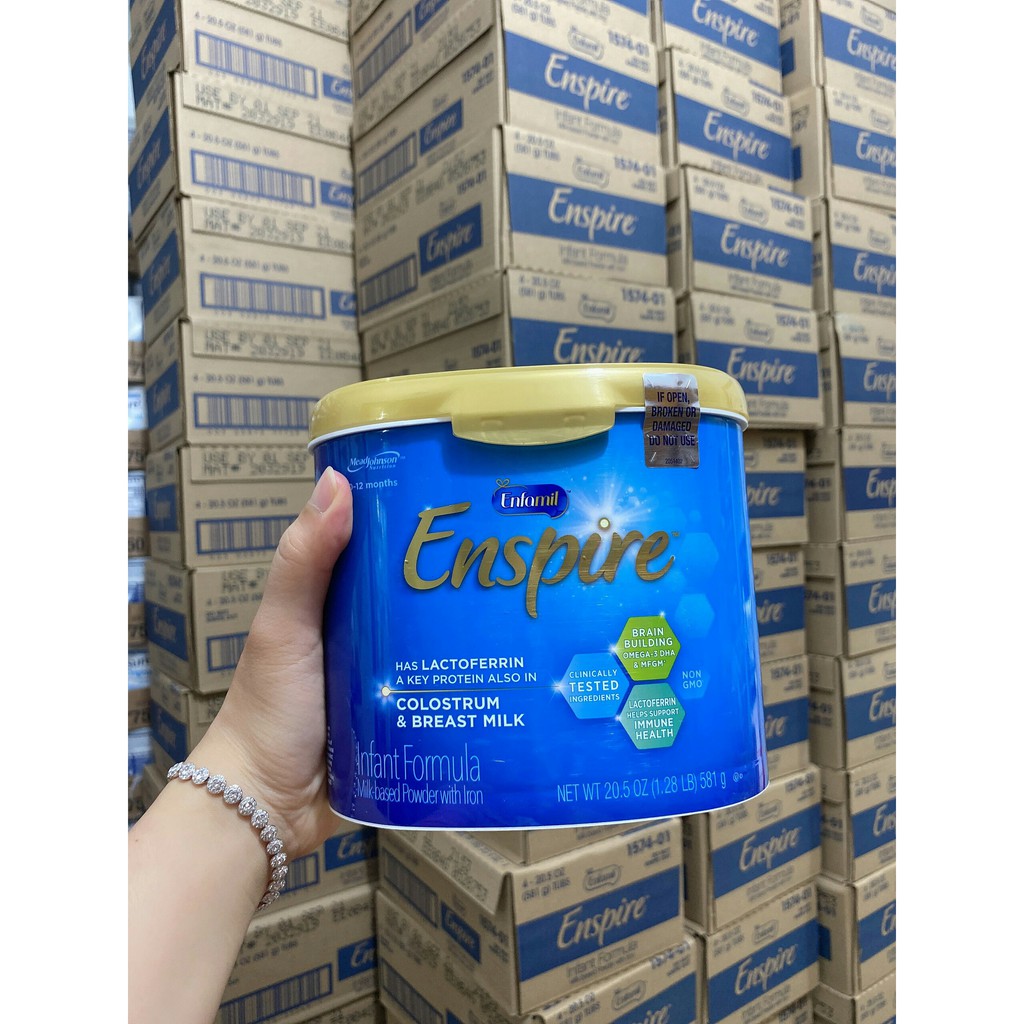 [SỮA BỘT] SỮA BỘT ENFAMIL ENSPIRE INFANT FORMULA HỘP NHỰA DÀNH CHO BÉ TỪ 0-12 THÁNG 581G