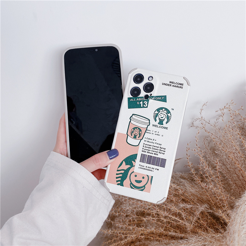 Ốp Lưng Da In Họa Tiết Đáng Yêu Cho Iphone 12 Pro Max Ip11 Pro Max 7 8 Plus Se | BigBuy360 - bigbuy360.vn