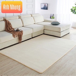 THẢM NỈ TUYẾT 1 MÀU ĐƠN SẮC - Màu Trắng Kem