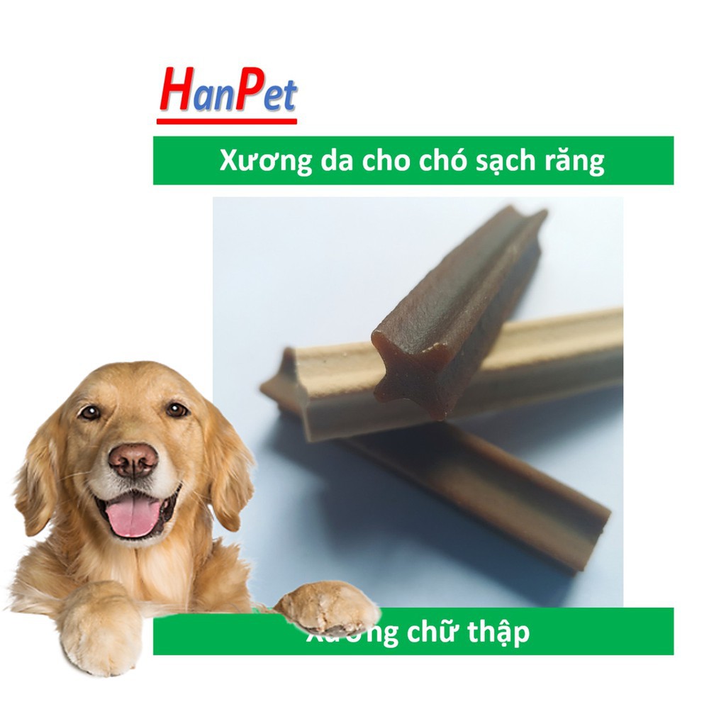 HN (1 cái 6cm) Xương chữ thập Xương cho chó gặm sạch răng 6cm bổ sung canxi cho chó dưới 5kg