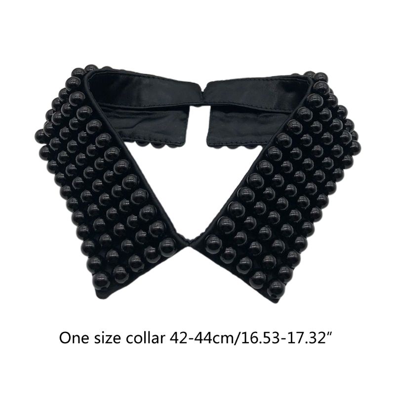 ✿ Vòng Cổ Choker Vải Xỏ Hạt Ngọc Trai Giả Handmade Phong Cách Cổ Điển Có Thể Tháo Rời Dành Cho Nữ
