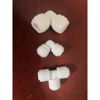 Cút nối nhanh ống dẫn nước máy lọc, bể thủy sinh (không cần keo, vặn) SET 10c