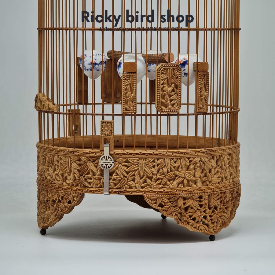 Lồng chim Canary và Finch - Thiết kế cây tre - Kích thước 10 inches (26cm)
